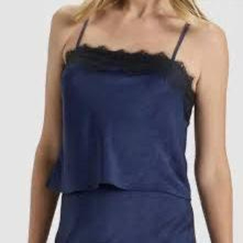 A New Day Women's Lace Trim Satin Camisole